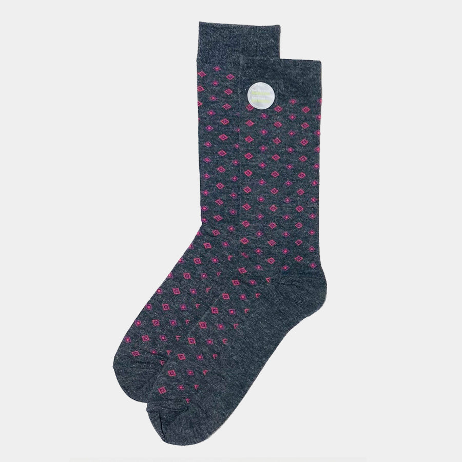 Bamboo Socks Grey Purple