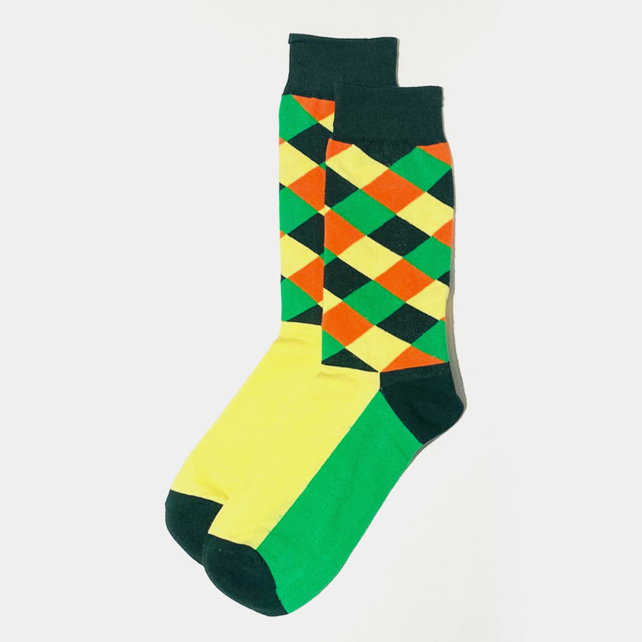Orange/Fire Yellow Dimona Sock
